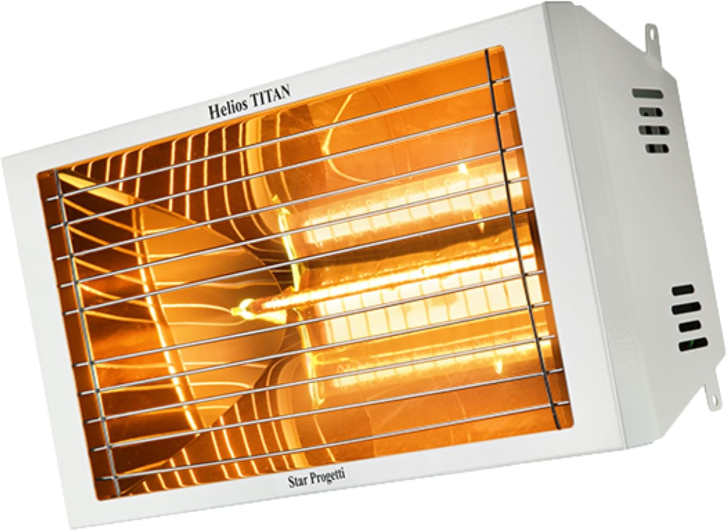 Helios Titan Infrared Electric Outdoor Patio Heater, Wall Mounted Comes (1500W) Rain and Splash-proof for Residential and Commercial Use