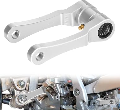 1.5" XR650R Lowering Link Compatible With XR 650R 2000-2008 CNC Motorcycle Suspension Rear Drop Link Silver