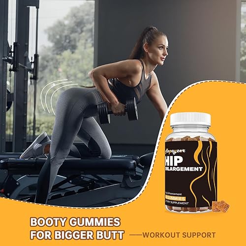 Miniatura 4 de Gomitas para glúteos grandes y caderas, gomitas de glúteos más grandes para curvas naturales, 2 piezas de goma de apoyo para el trasero con curvas,