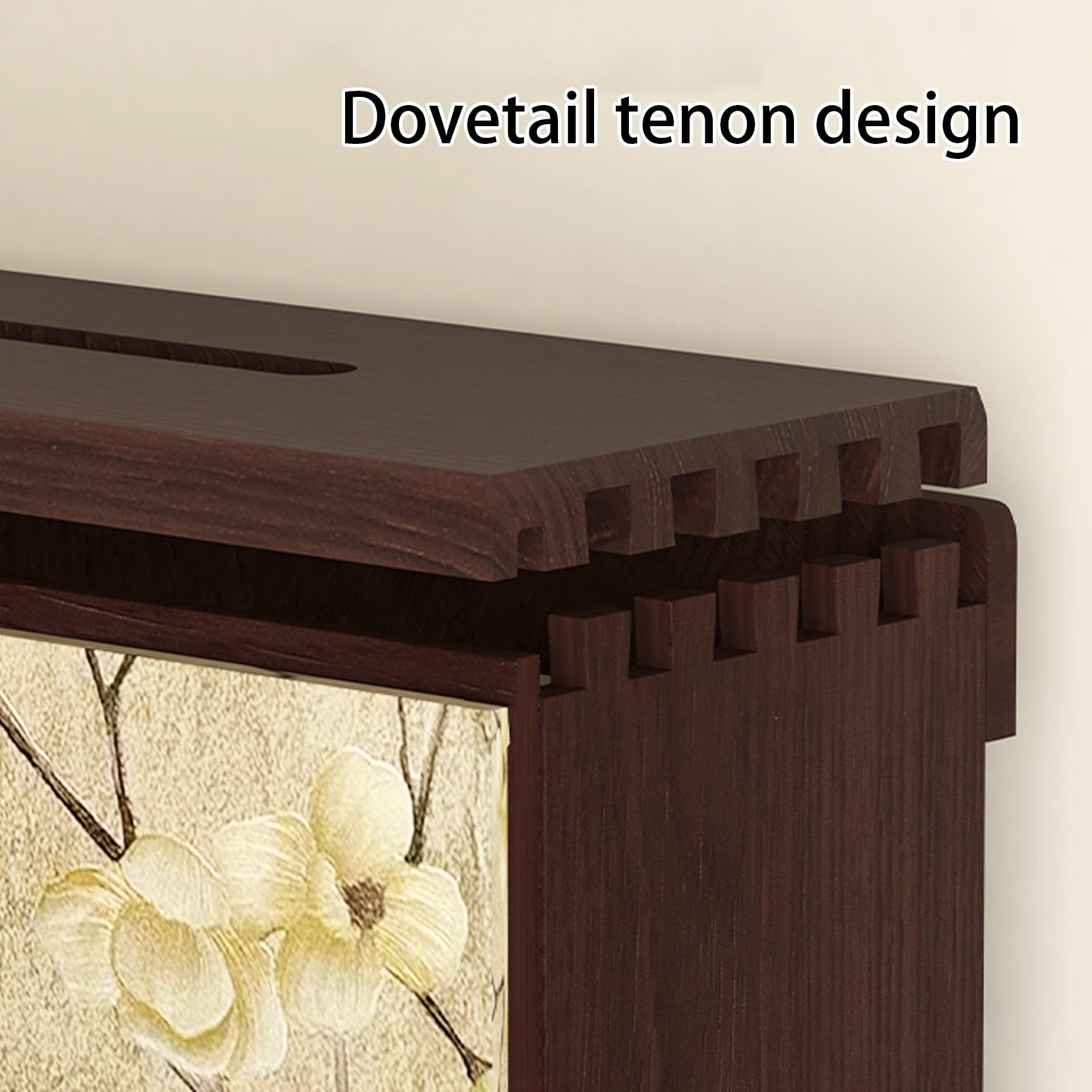 Router-Wandhalterung mit WLAN-Funktion, Medienschrank Aus Holz, Versteck for WLAN-Router, Medienschrank for Schlafzimmer Und Wohnzimmer(Brown,60cm/24in)