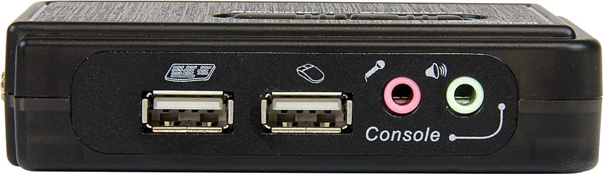 2 Port USB VGA KVM Switch - Single VGA - Hot-Key & Audio Support - 2048x1536 @60Hz KVM Switch - KVM Video Switch (SV211KUSB)