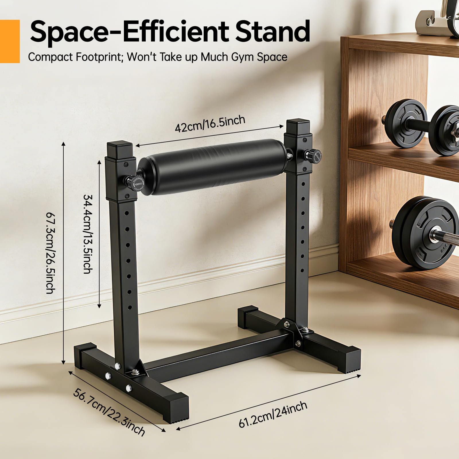 Split Squat Stand, Bulgarian Bag Stand regolabile in altezza, stabile supporto per squat, Easy Assembly, max 200 kg, supporto per squat Unilateral per allenamento delle gambe, Home Gym, allenamento