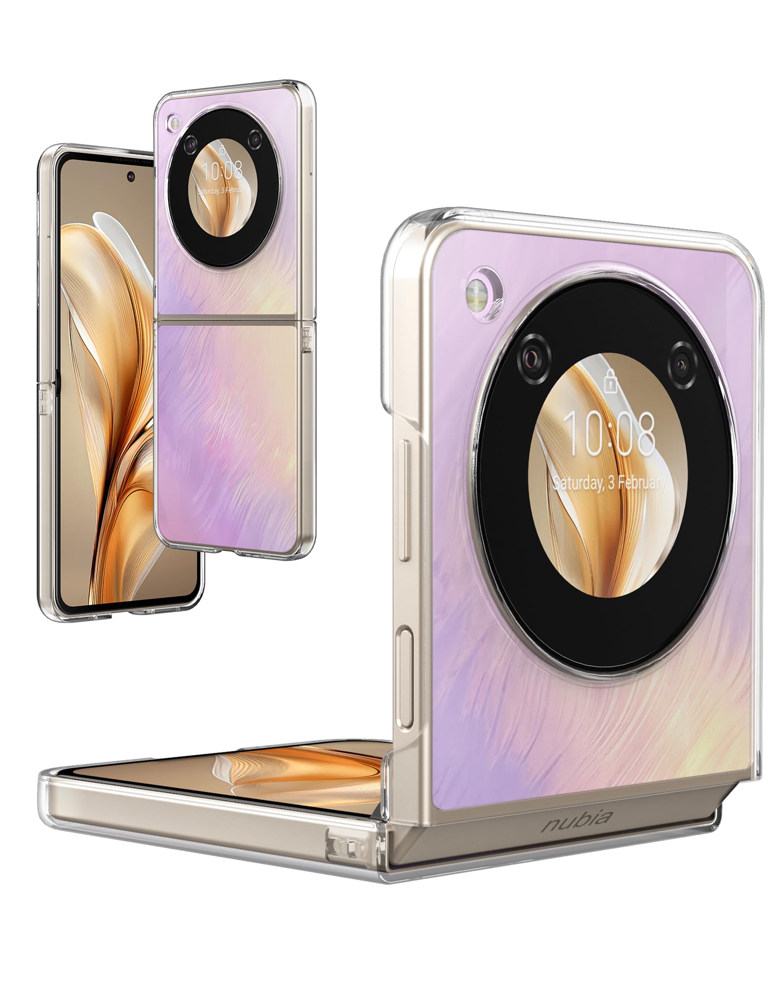 Amazon.com: Foluu Case for ZTE Nubia Flip 5G, Crystal Clear, Hard 