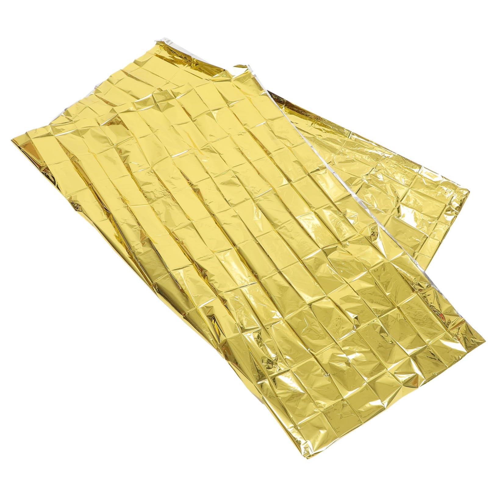 HANABASS 10pcs Emergency Survival Blanket Reflective Thermal Insulation Blanket for Camping Outdoor Survival Gear