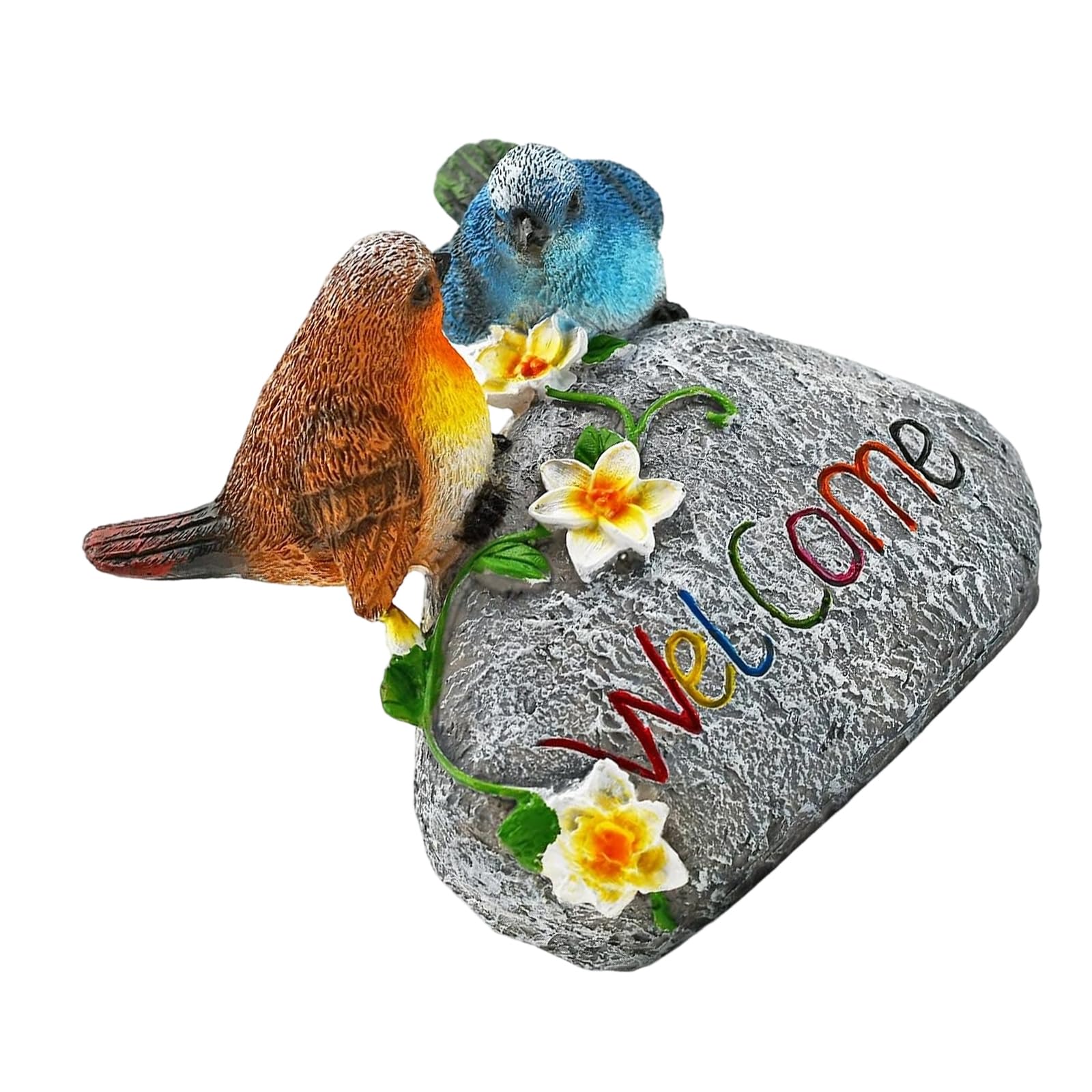 APGLSXY Garden Bird Sculpture Resin Artwork Outdoor Decorative Holiday Birthday Home Landscape Beautification Realistic Bird Garden Statue