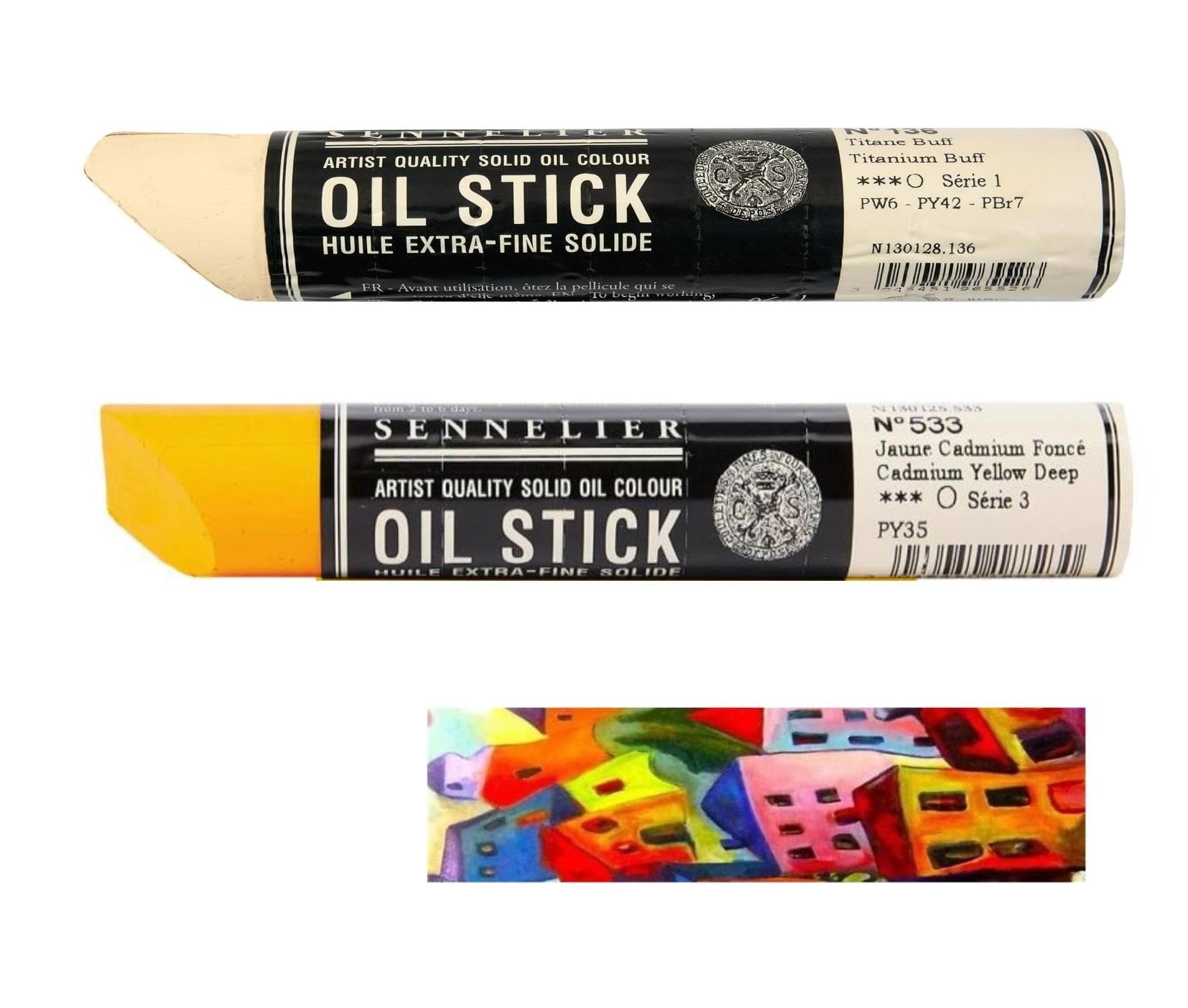 Sennelier bâtonnets d'huile extra-fine 38ml pour artistes peintres exigeants