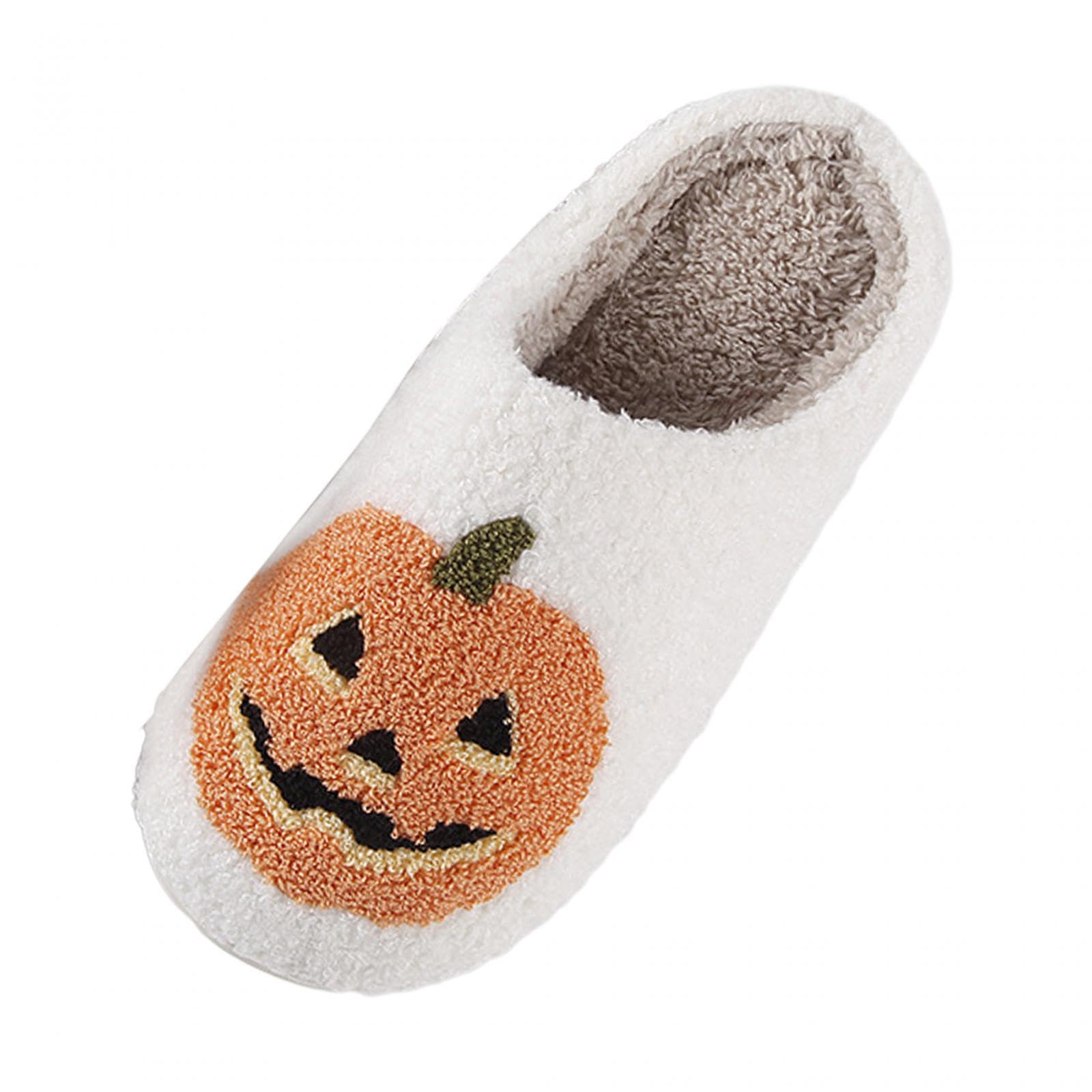 House Shoes Soft Halloween Pumpkin Slippers for Everyday Travel Bedroom 39 to 40-image-30