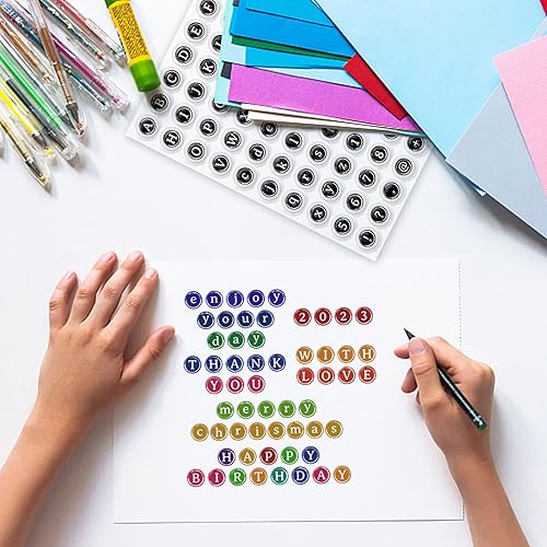 Miniatura 2 de GLOBLELAND Sellos transparentes del alfabeto para máquina de escribir, letras inglesas, números de silicona, sellos transparentes para álbumes de