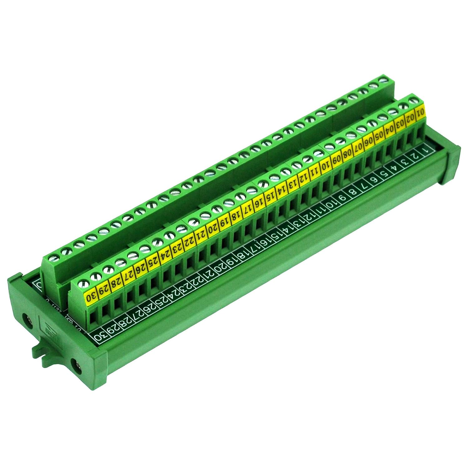 Screw Mount 24A/400V 30 Position Screw Terminal Block Distribution Module
