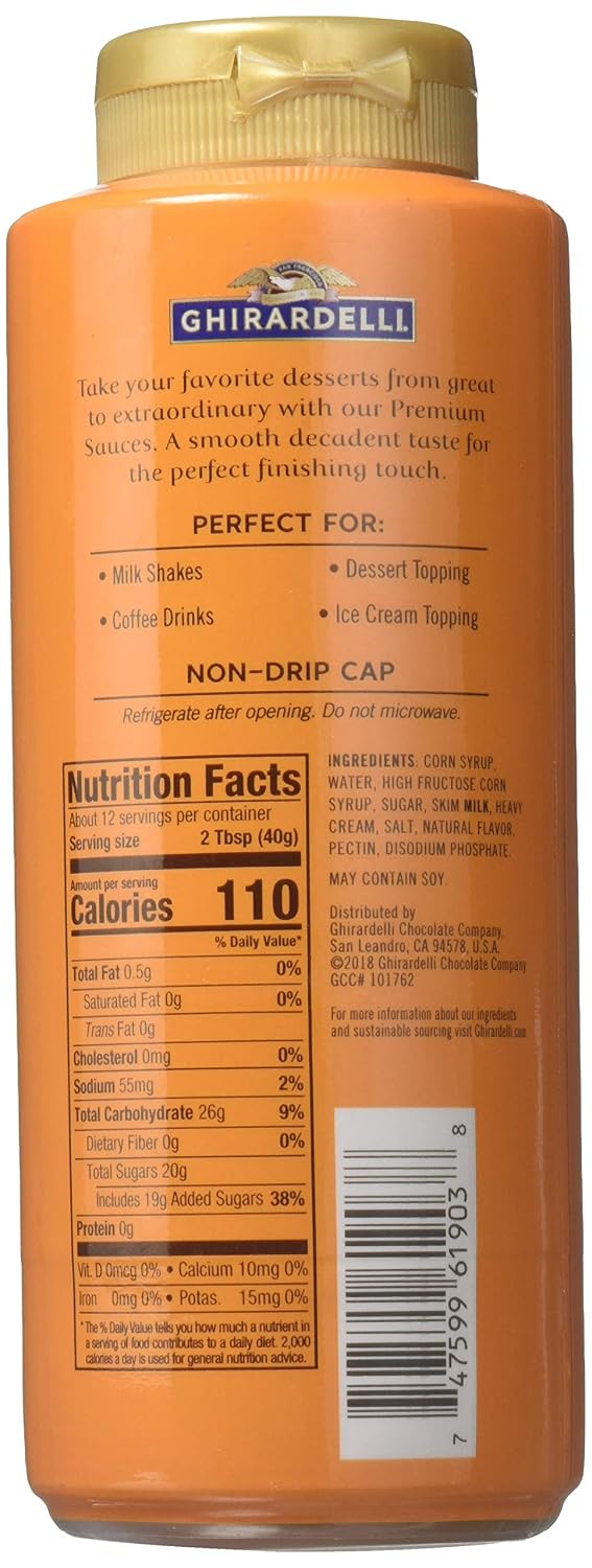 GHIRARDELLI Premium Caramel Sauce, 17 OZ