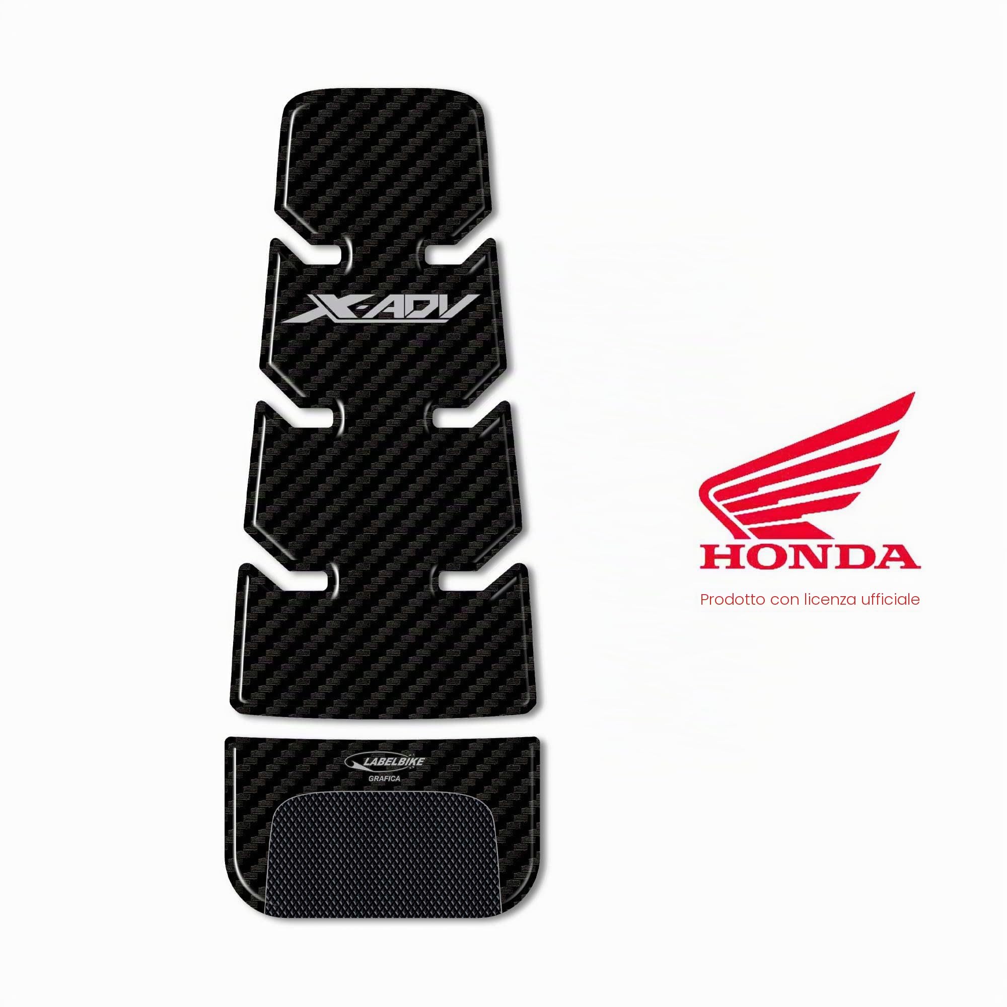 labelbike - Adesivo 3D Moto Scooter Sportello Serbatoio Protezione e Decorazione in Resina con Licenza Ufficiale compatibile con HONDA XADV 2021-2025