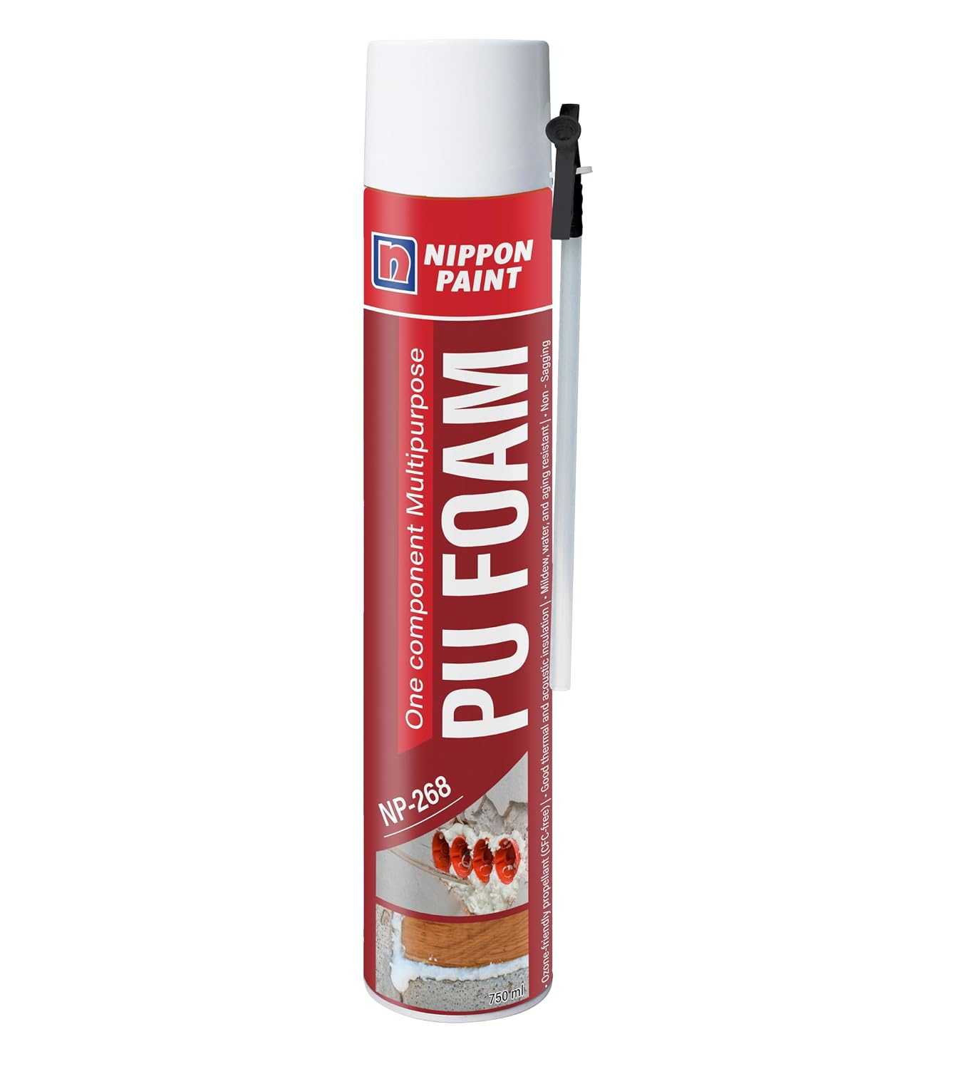 Nippon Paint Expandable PU Foam Sealant Spray, 750 ml at ₹299 (69% Off) – Amazon