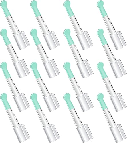 Miniatura 7 de Nuanchu 16 puntas de repuesto para cucharas de oído, puntas de limpiador de oídos, puntas de repuesto para eliminación de cera de oídos, juego de