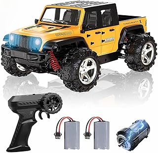 Sponsored You’re seeing this ad based on the product’s relevance to your search query.Learn more about this advertisement FEIMUOSI Remote Controlled Car Quick Truck: 35 km/h RC Car 2.4GHz 4WD All Terrain Offroad Crawler Toy for Children and Adults Christmas Birthday Gifts