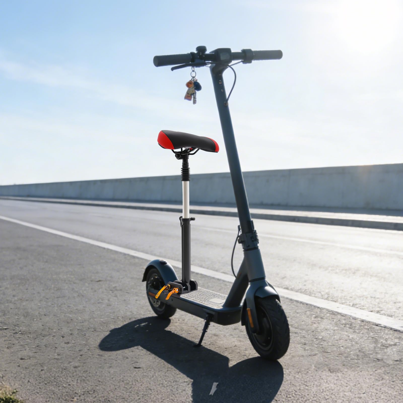 Sellino per bicicletta, pieghevole, universale, regolabile in altezza, in poliuretano e lega di alluminio, ergonomico, confortevole, adatto per scooter elettrico Xiaomi 1S Xiaomi Pro