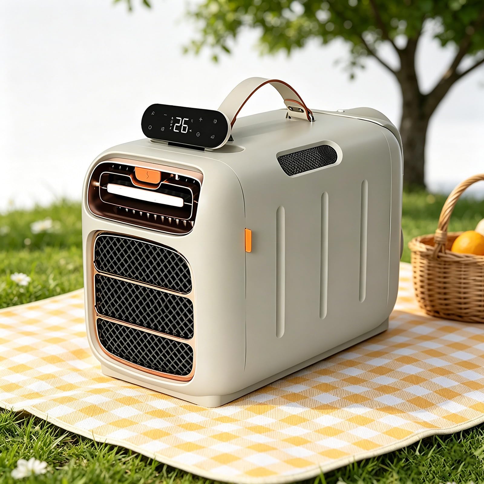 GESAIDES Portable Air Conditioner, 5000 BTU Tent Air Conditioner, Air Portable AC for Camping, Van Life, Tent, Outdoor AC220V