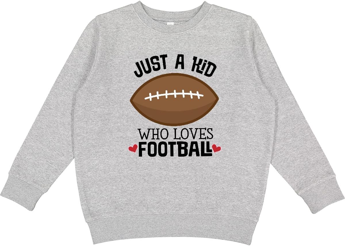inktastic Football Fan Just a Kid Youth Sweatshirt