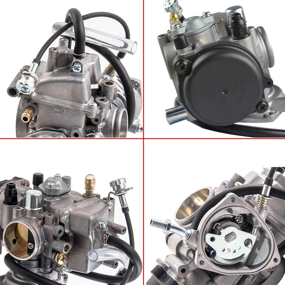 YFM400 Carburetor Carb Kit Compatible with Yamaha Big Bear wolverine Kodiak Grizzly 400 YFM 400 YFM400 2000 2001 2002 2003 2004 2005 2006 ATV With Air Fiter Fuel Filter, By Liyyoo