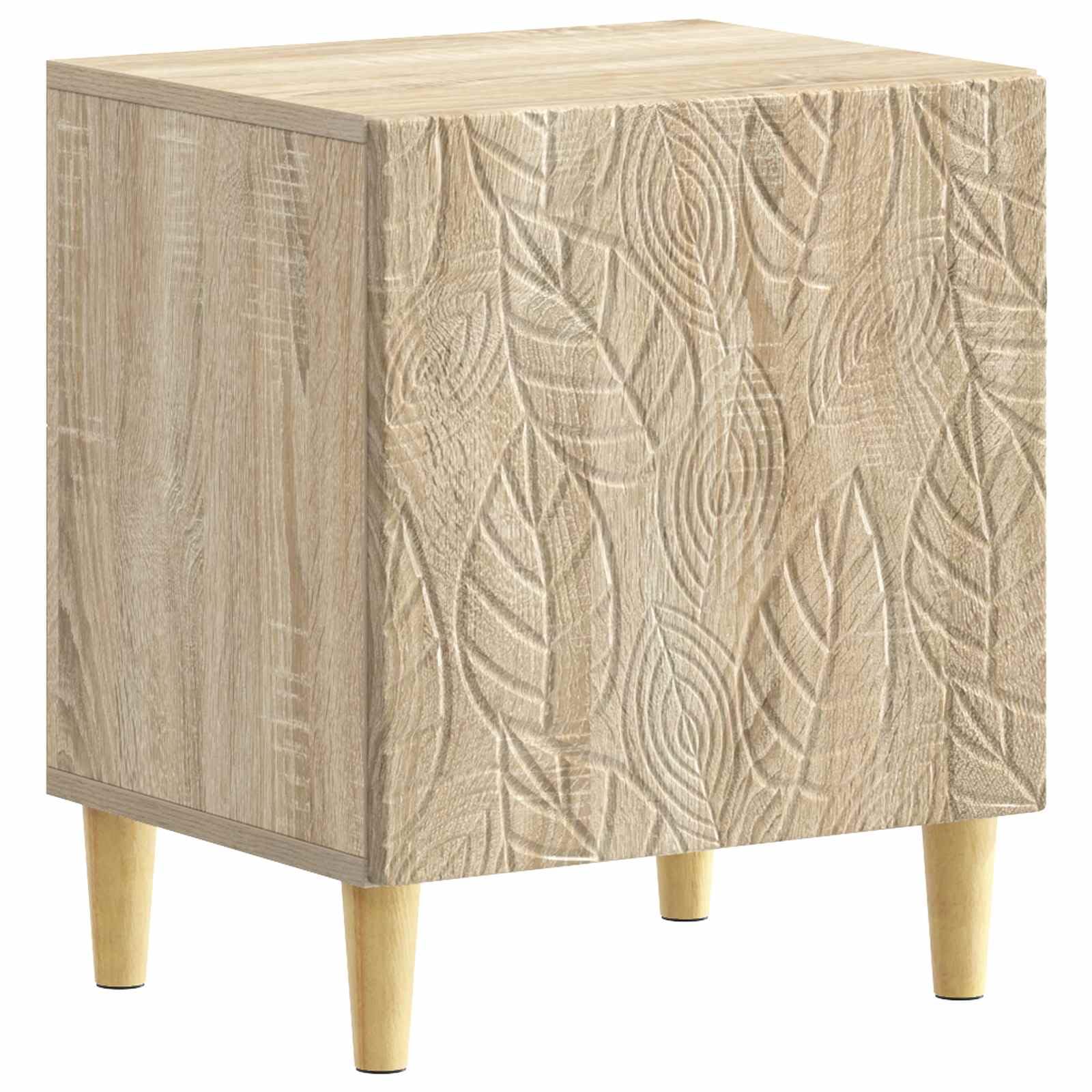 Table de chevet chêne sonoma 43x34,5x50 cm vidaXL pour un rangement de chambre moderne