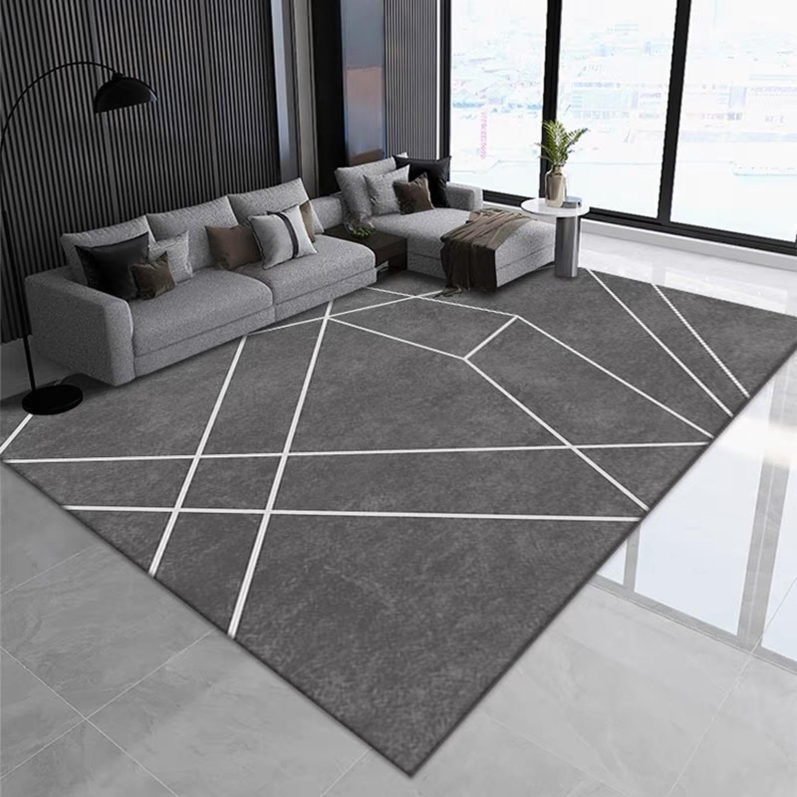 Tapis de salon en flanelle 80x120 cm style nordique pour table basse