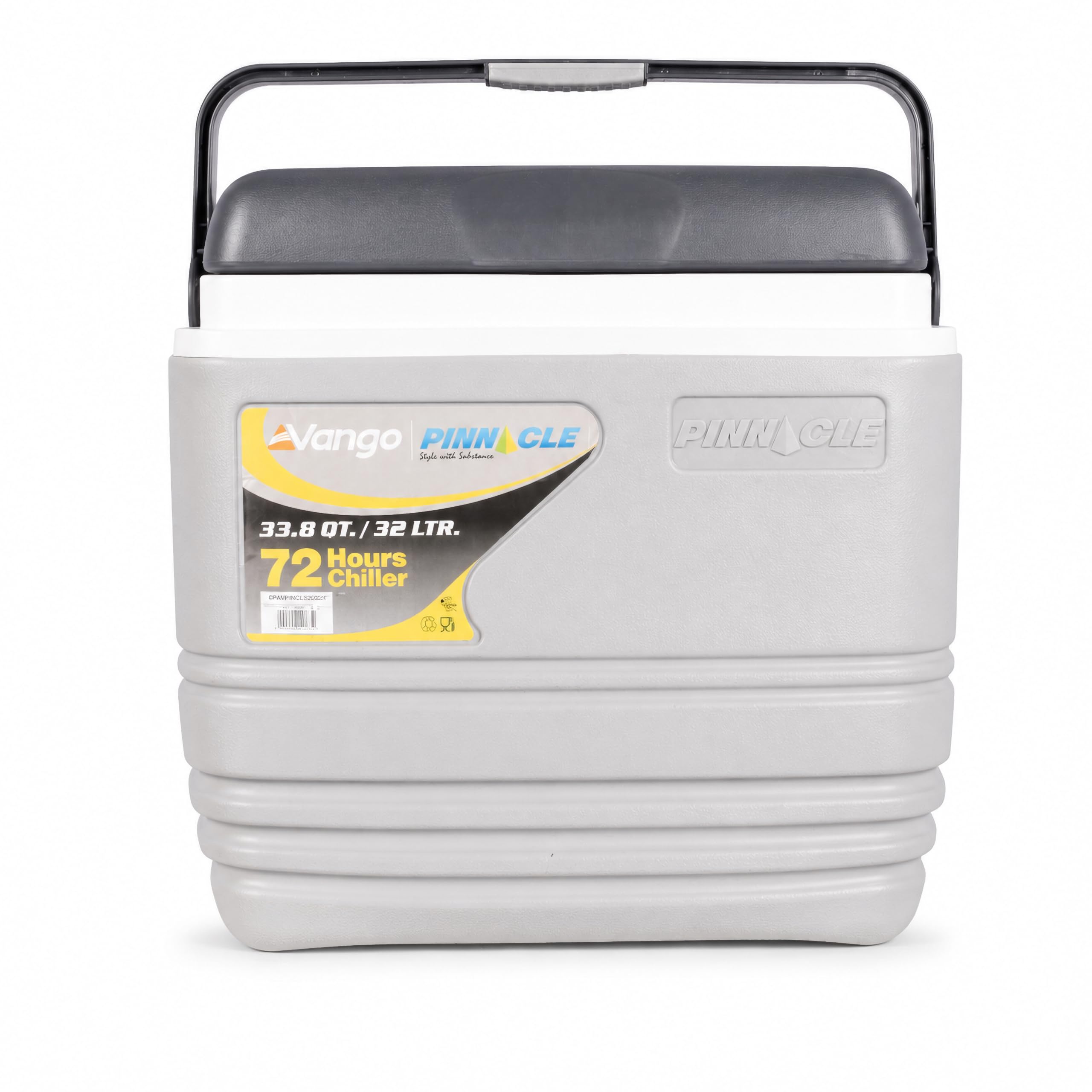 Vango Pinnacle Cool Box Cooler Ice Box | Highly Insulated, Portable, Leakproof, Durable, Ice Rentention, Food Safe - Camping, Fishing, Beach, Festival, Picnic (Grey, 32L) โ image 1