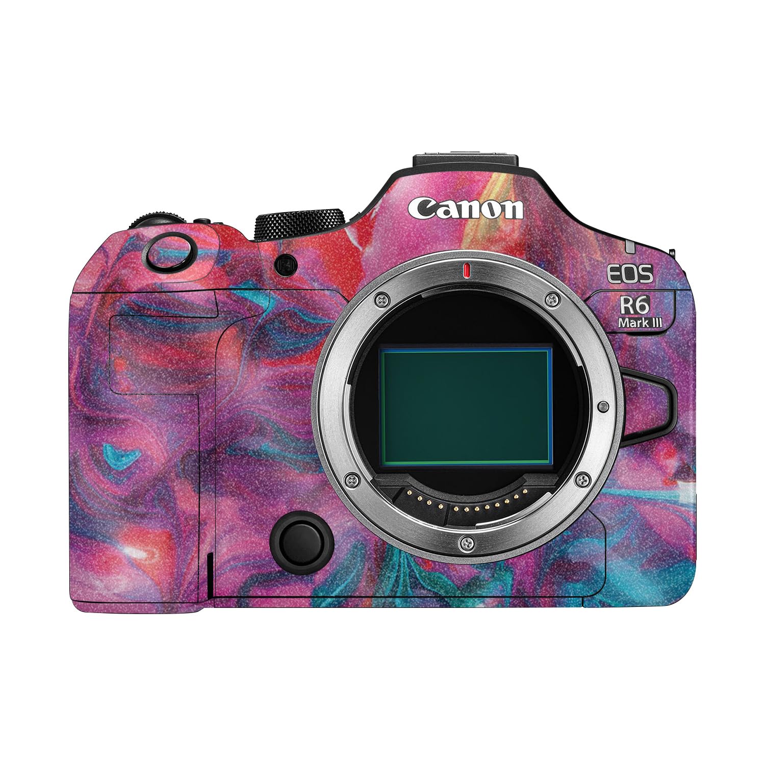 Glossy Glitter Camera Skin Compatible with Canon EOS R6 Mark III (2025) - Paint Party - Premium 3M Vinyl Protective Wrap Decal Cover - Easy to Apply | Crafted in the USA by MightySkins