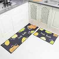 Tappeti Cucina Lavabili Carvapet - Set 2 Pezzi Antiscivolo, Assorbenti, Blu Scuro - Foto 2