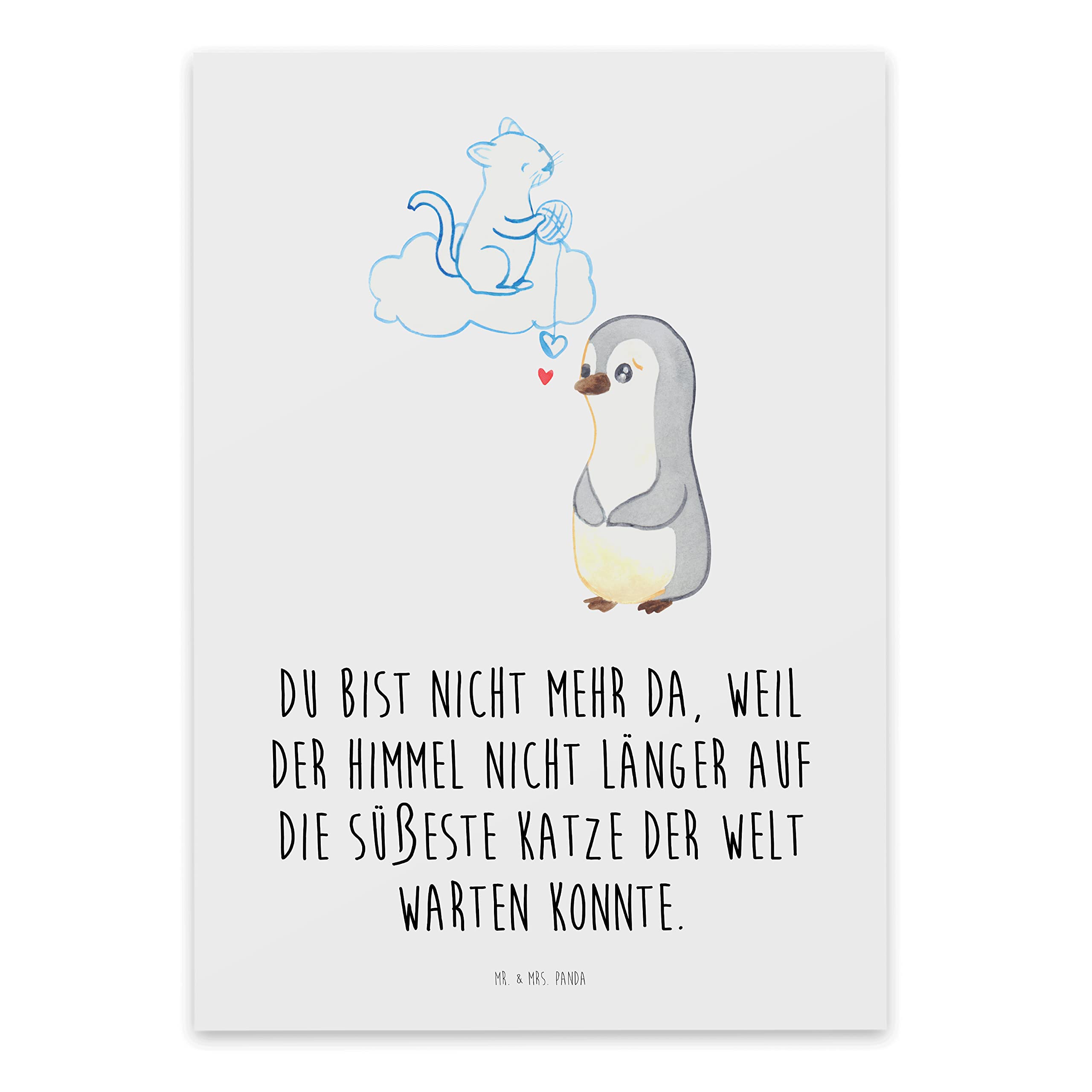 Holz-Gedenkkarte Für Katzen – Beileidskarte Bei Haustierverlust, 13x13 Cm