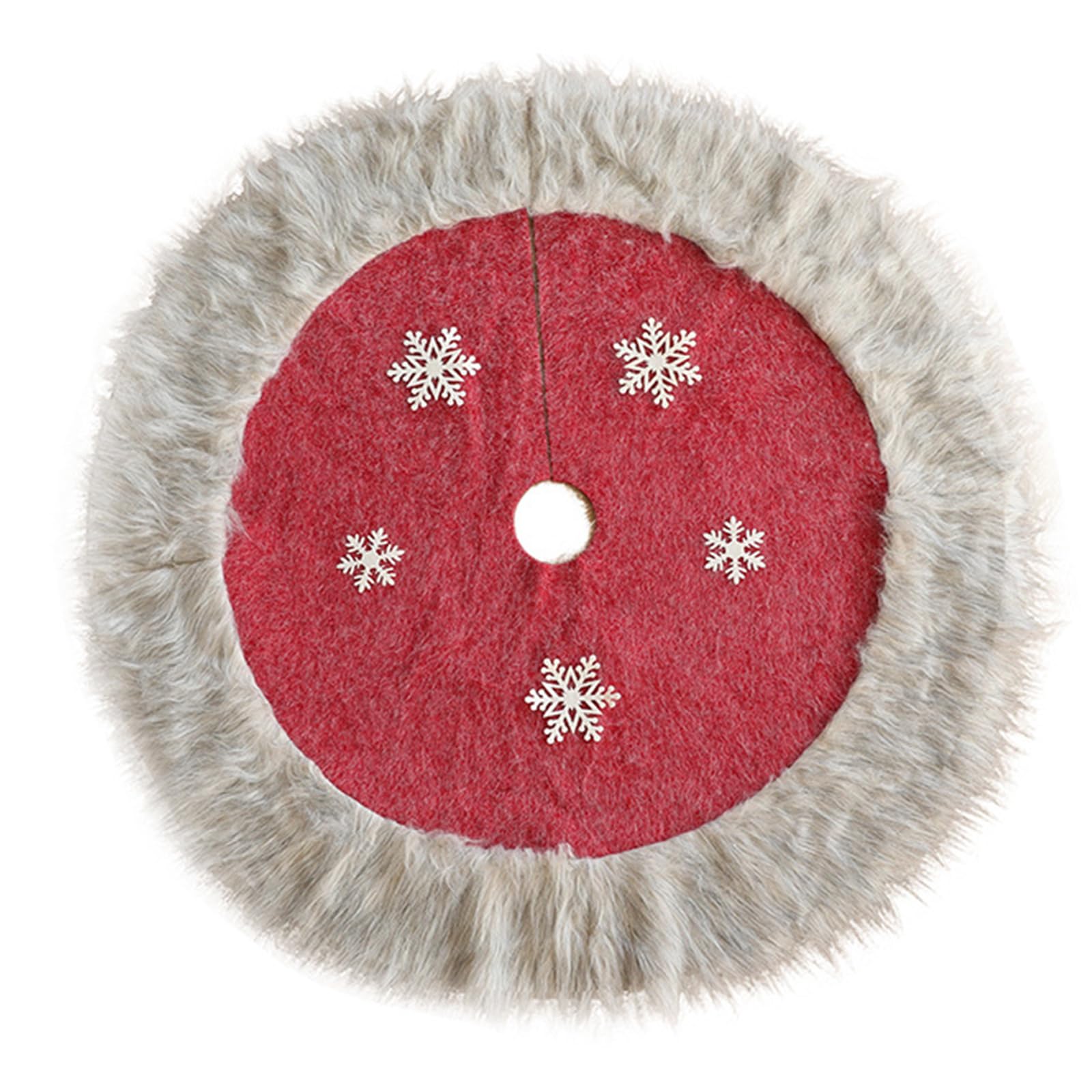 Jupe d ' Arbre de noël en Tissu Luxueux, Jupe de Pied d ' Arbre pour Festival de noël, Accessoires d ' amélioration de l ' Environnement