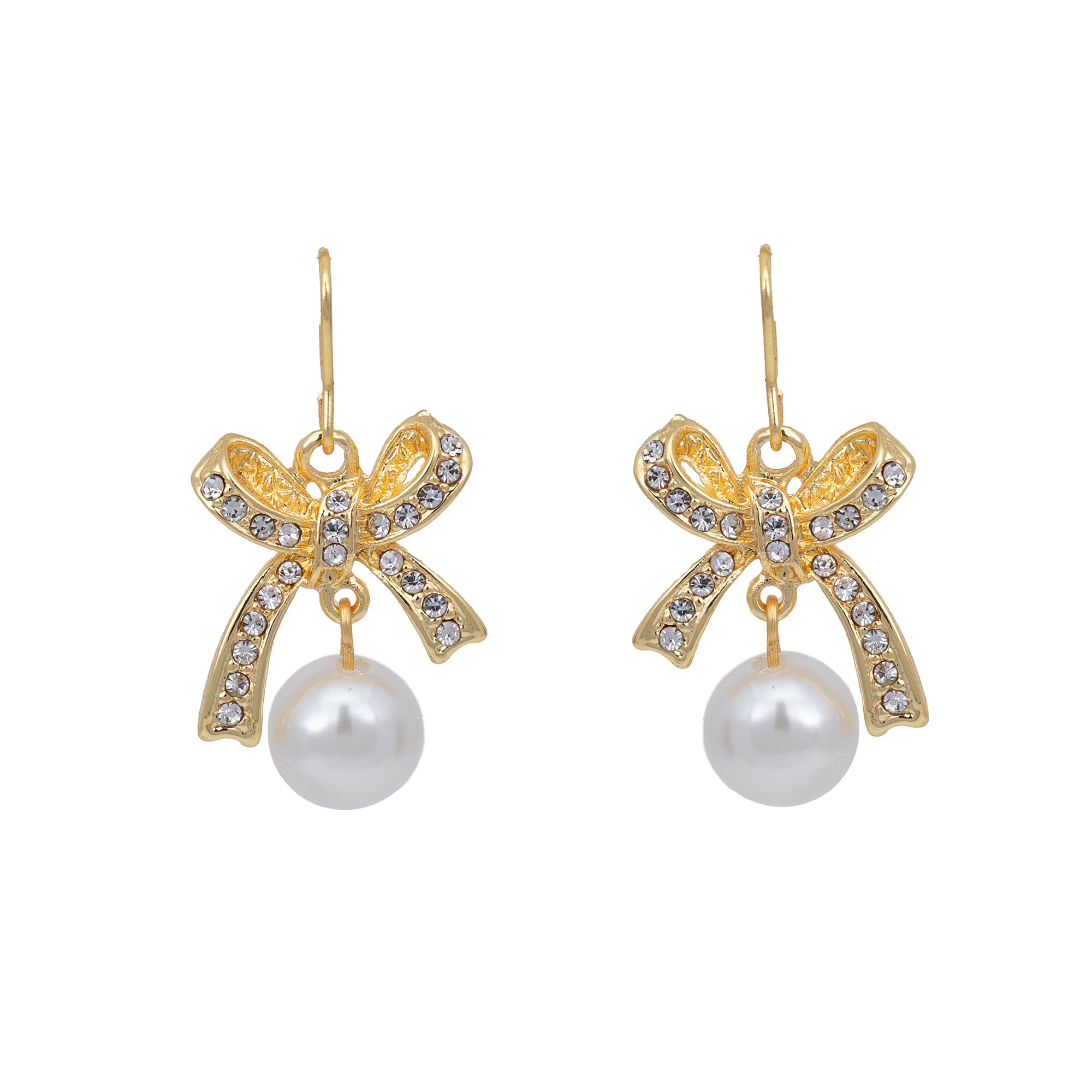 See full amazon price history chart for Estele - Gold Tone Bow Pearl Drop earrings For Women Estele - Gold Tone Bow Pearl Drop earrings For Women (B08HK3ZJ4J) Amazon Price History, Amazon Price Tracker