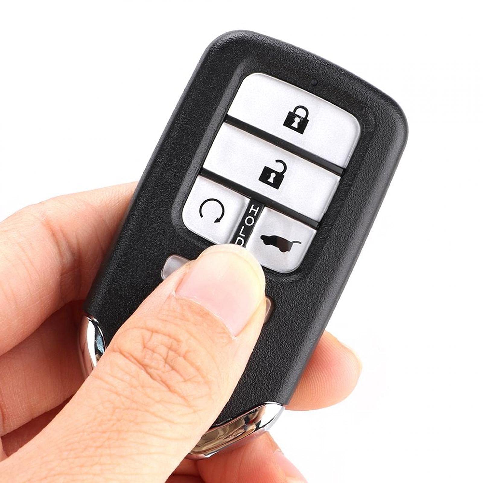 Chiave wireless per auto, chiave telecomando per auto a 4 pulsanti 433MHz 47 chip adatta per CR-V/Civic/Pilot SUV KR5V2X