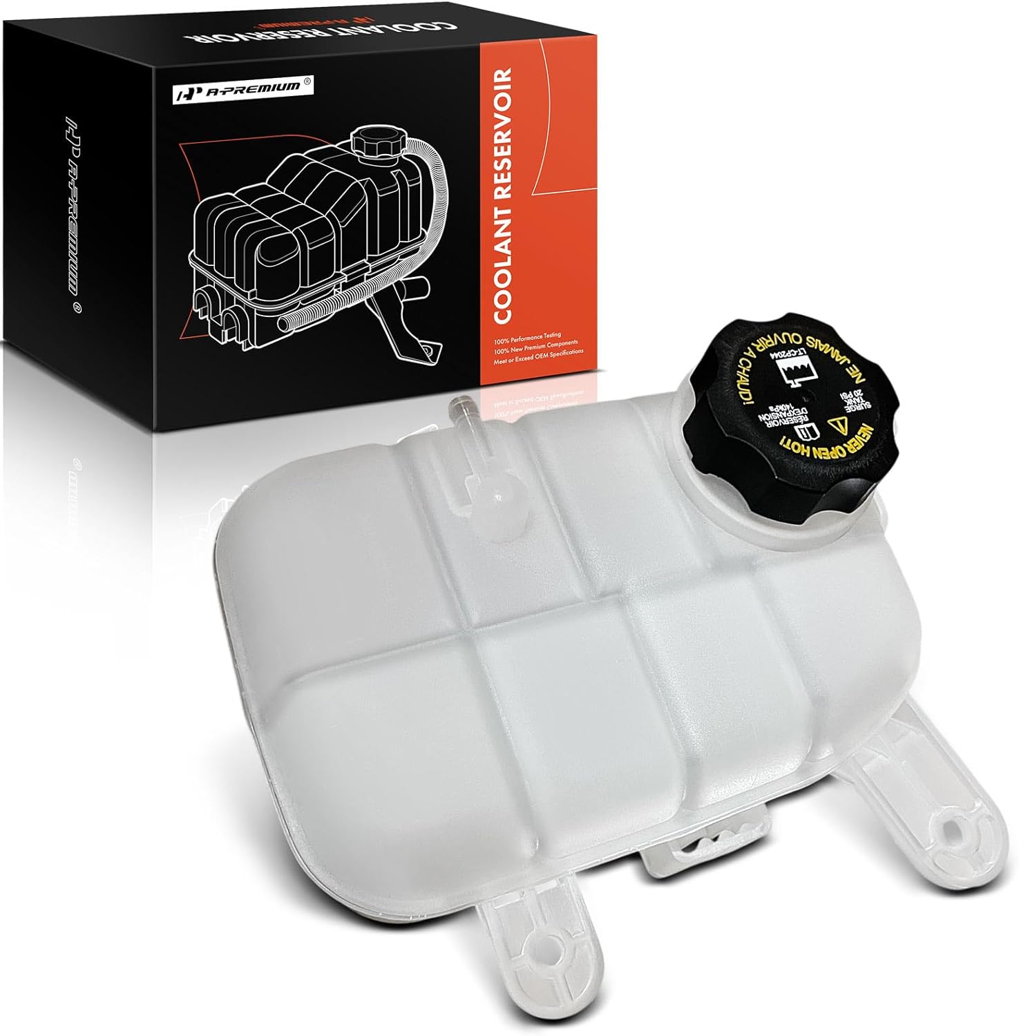 A-Premium Engine Coolant Overflow Recovery Reservoir Tank [with Cap] Compatible with Buick Encore 2016 2017 2018 2019 2022, 1.4L