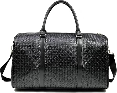 27L Small Travel Duffle Bag Weekender Bags for Women and Men with Shoe Compartment Foldable Waterproof Toiletry Bag Hospital Bags for Labor and Delivery Gym Bag Black
