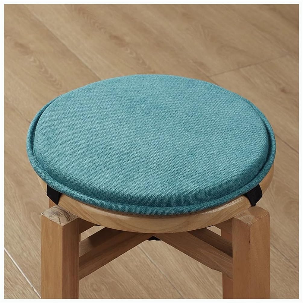 SVFOEBJM Chair Cushions for Dining Chairs 28cm/30cm/33cm/35cm/40cm/45cm Chair Pad Round Stool Cushion Non-Slip Round Seat Cushion with Ties