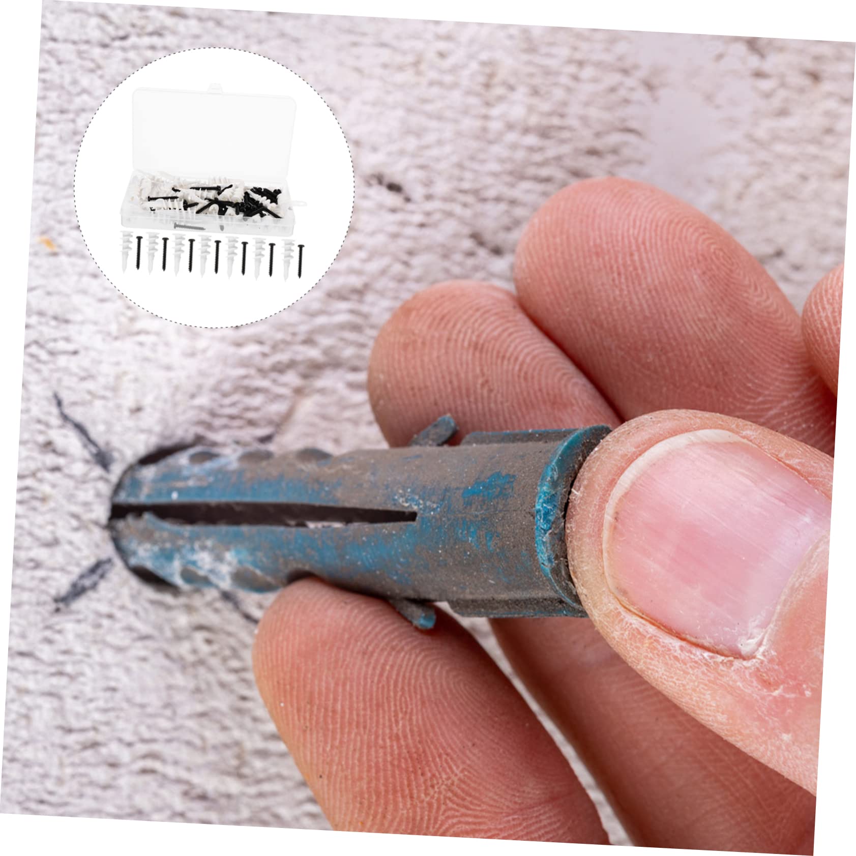 MUCKLILY Hardware 100pcs Drywall Anchor Cavity Wall Fixer Plasterboard Plug Fixing Screw -in-one Kit