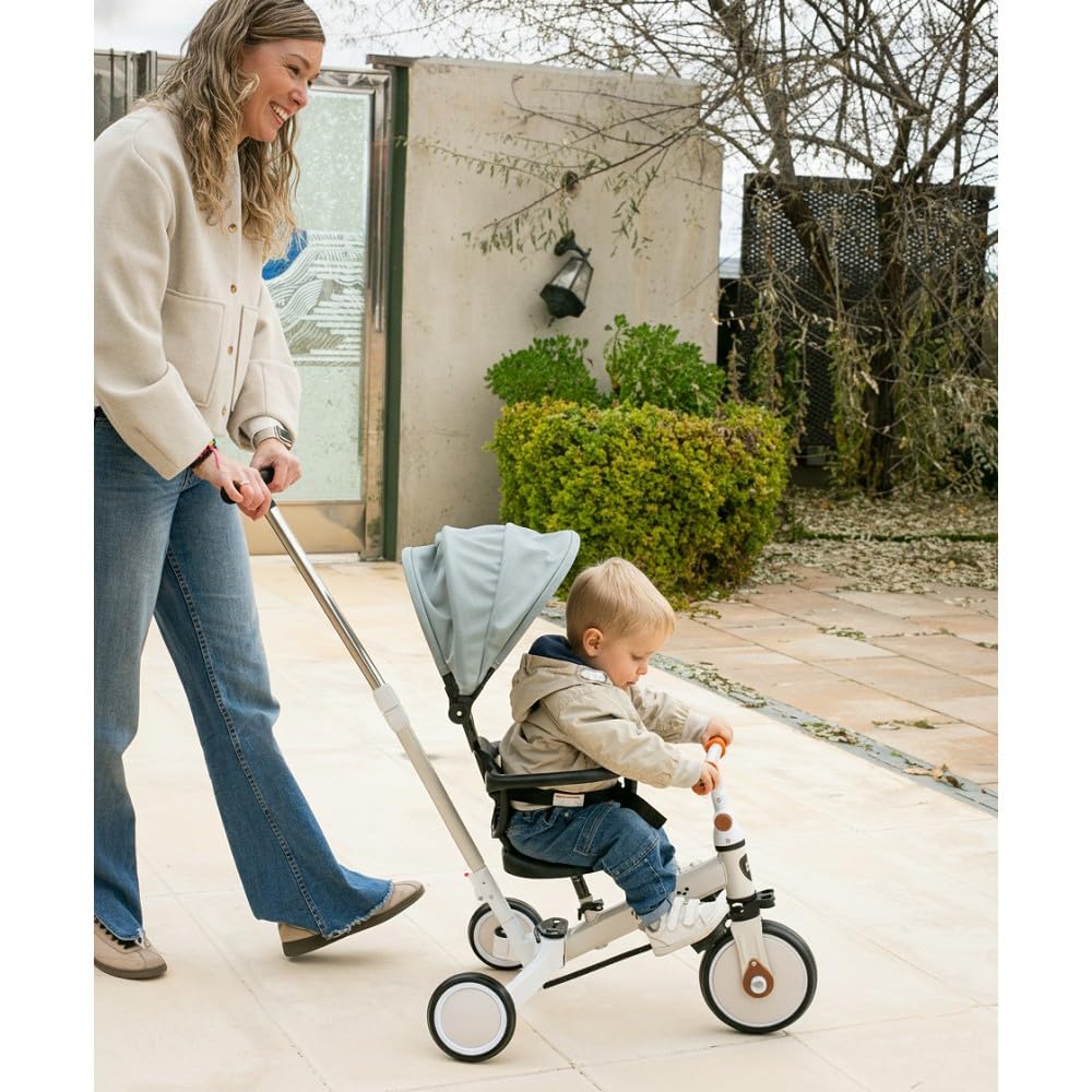 Interbaby Norby: 5 in 1 Dreirad und Laufrad mit Verdeck, 1 bis 5 Jahre
