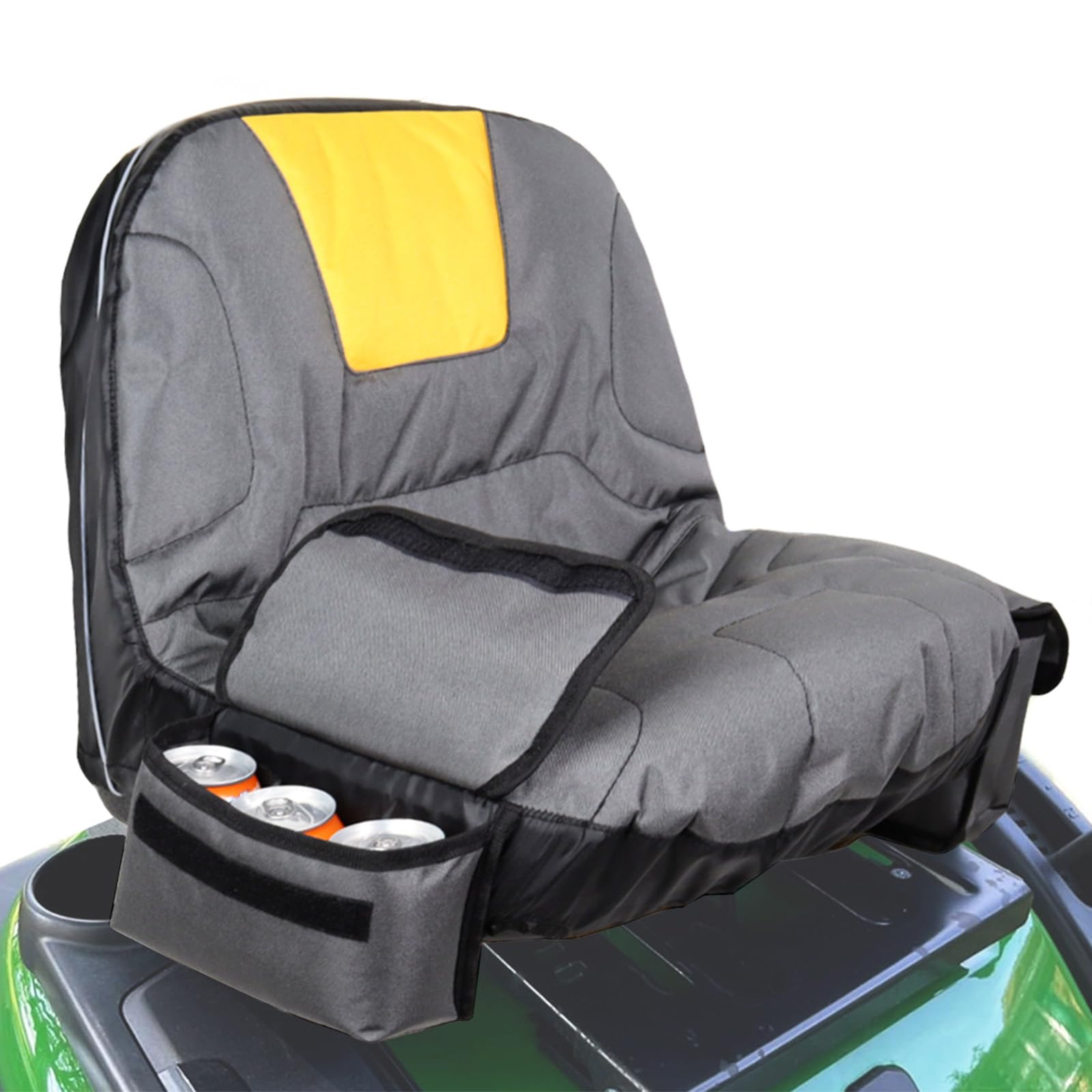 Housse De Siège De Tondeuse à Gazon, Housse De Siège pour Tracteur avec Sac à Boissons Housse De Protection De Siège De Tondeuse à Gazon en Tissu Oxford 600D Antidérapante Imperméable
