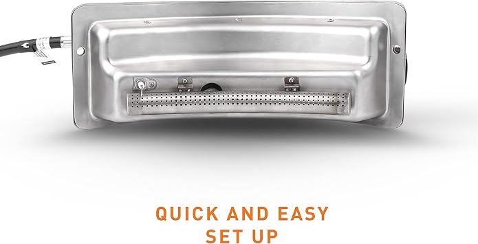 Solo Stove Gas Burner for Pi Pizza Oven | Propane Burner for Outdoor Cooking, Accessory for Solo Stove Pi Outdoor Pizza Oven, Stainless Steel, L: 15.5in x W: 6.75in x H: 5.875in, 5.2lbs