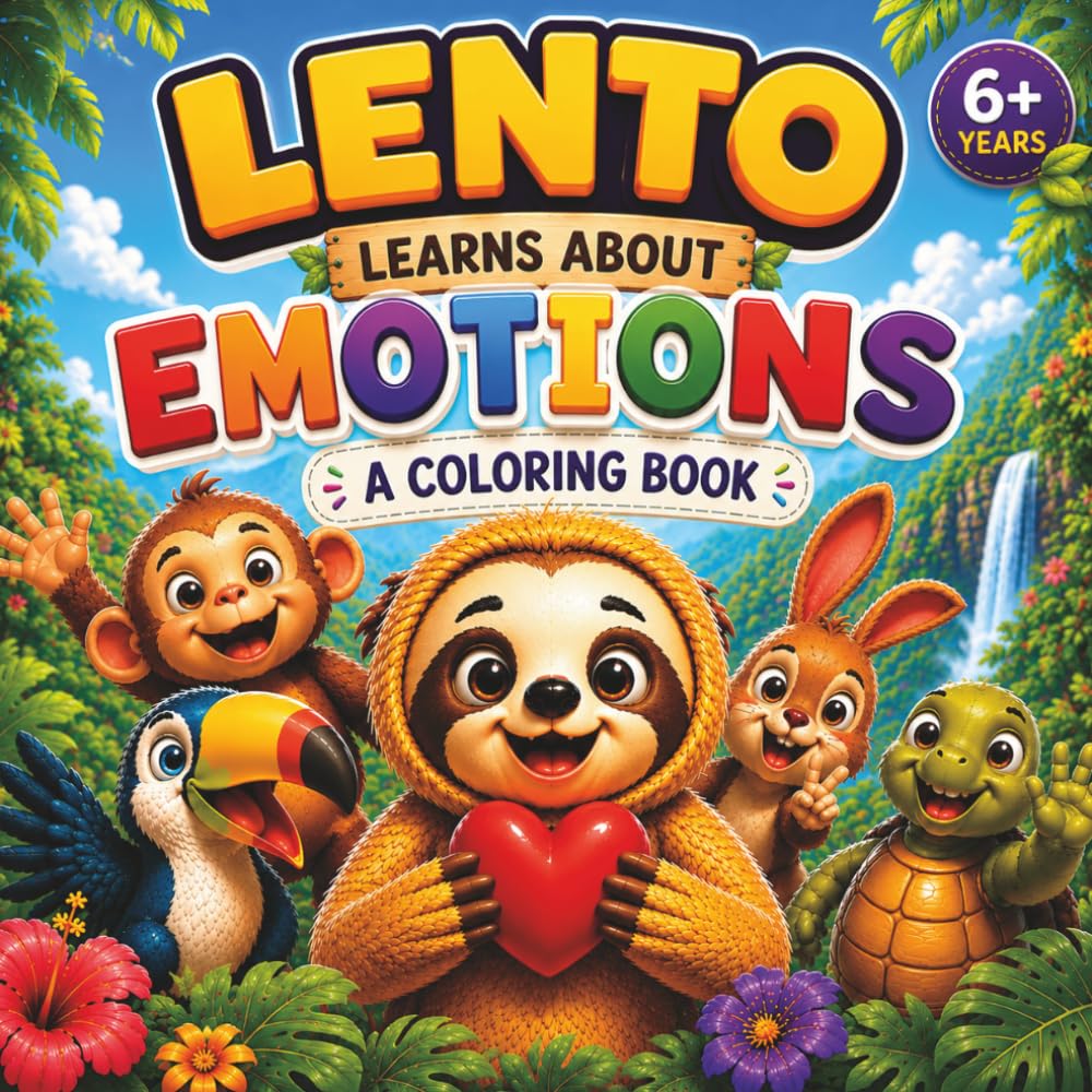Lento Learns About Emotions: A Fun Coloring Book to Help Kids Understand Feelings: A Coloring Book with Activities to Help Kids Build Emotional ... and Self-Regulation (The World of Lento)