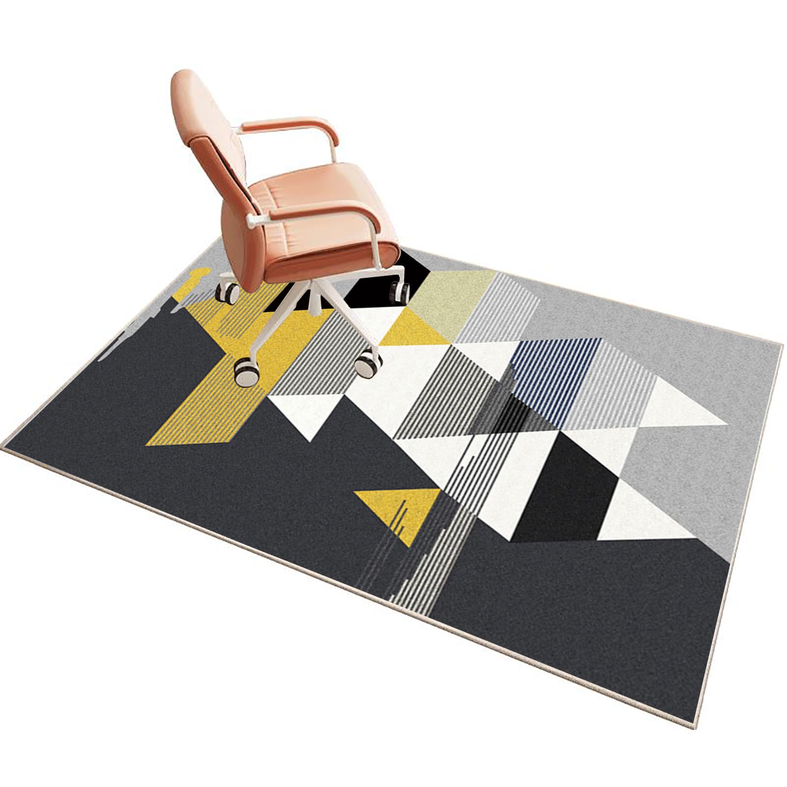 Floor Protection Mat for Hard Floor 100 x 120 cm Desk Chair Mat for Carpet Office Chair Mat for Carpeted Floor Gaming Chair Mat for Hardwood Floor Floor Protectors for Rolling Chairs Protector Rug