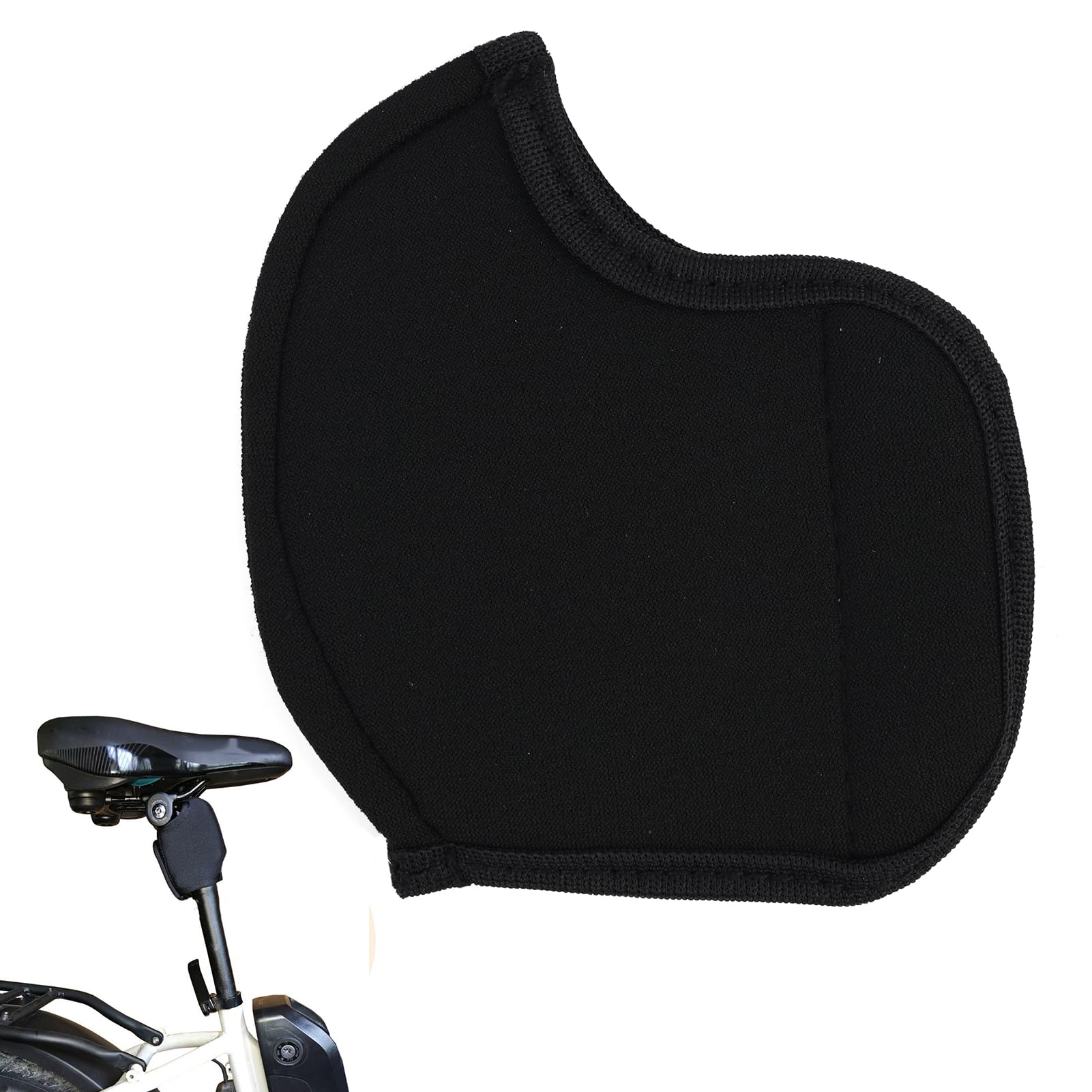 Neoprenmanschette für Sattelstütze, Fingerschutz mit Kabel, Hochwertiges Schutzaccessoire, Universalgröße, Langlebig, Leicht und tragbar Schwarz Sport & Freizeit