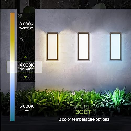 Miniatura 4 de ASD Lámpara LED de pared de montaje empotrado de 14 pulgadas  20 W, 1900 lúmenes, 3000 K-5000 K, 120 V, 3CCT, regulable, impermeable, certificación