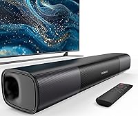 RIOWOIS 17-Inch Bluetooth Soundbar for Smart TV - Bass Boost, Crisp Vocals, Optical/AUX/Wall Mount for PC Gaming Projectors