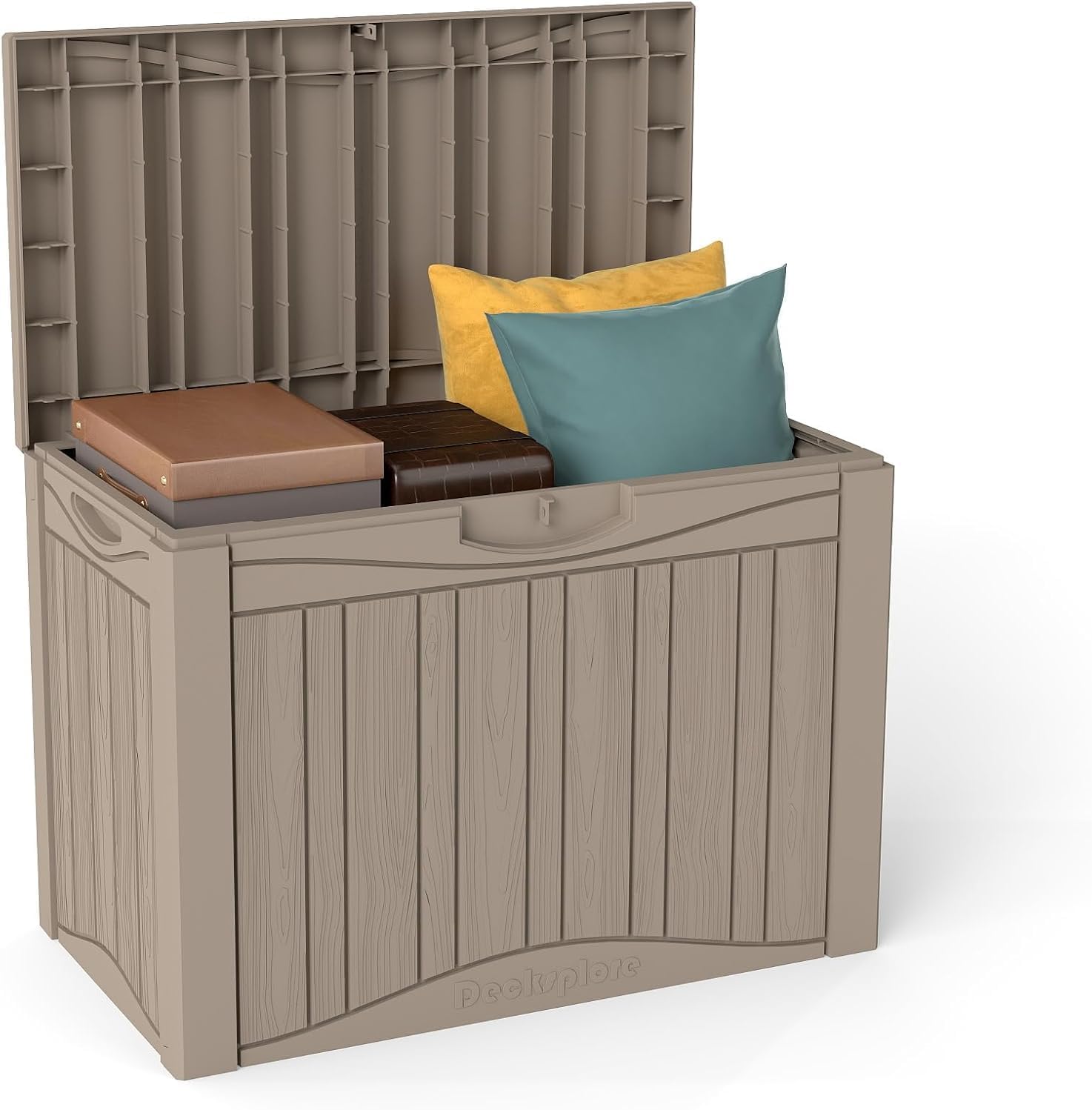 50 Gallon Lockable Resin Deck Box
