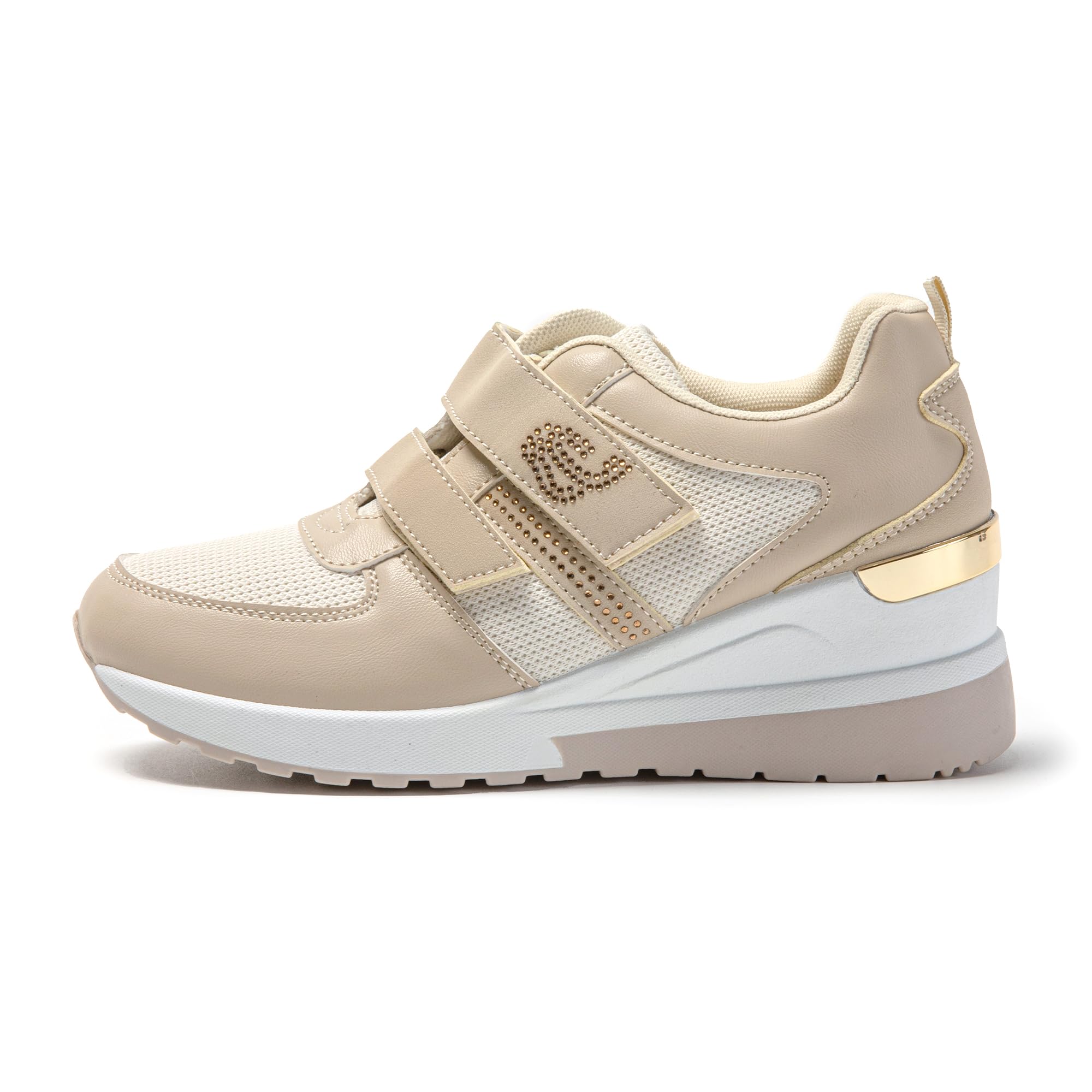 JOMIX Damen Sneaker Air Laufschuhe Dämpfung Atmungsaktiv Leichtes Klettverschluss Sportschuhe Turnschuhe Laufschuhe Bequem Trainers Outdoor