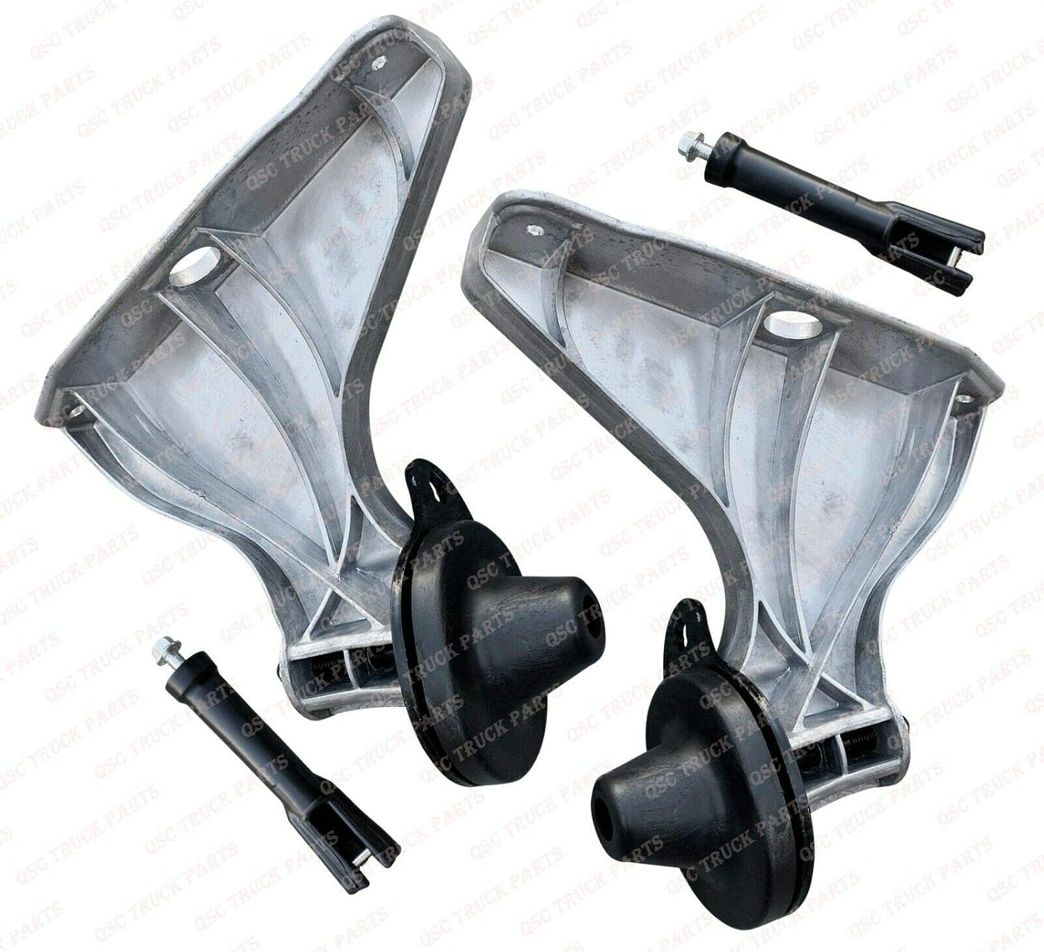 QSC Hood Support Brackets Left Right Pair for Freightliner