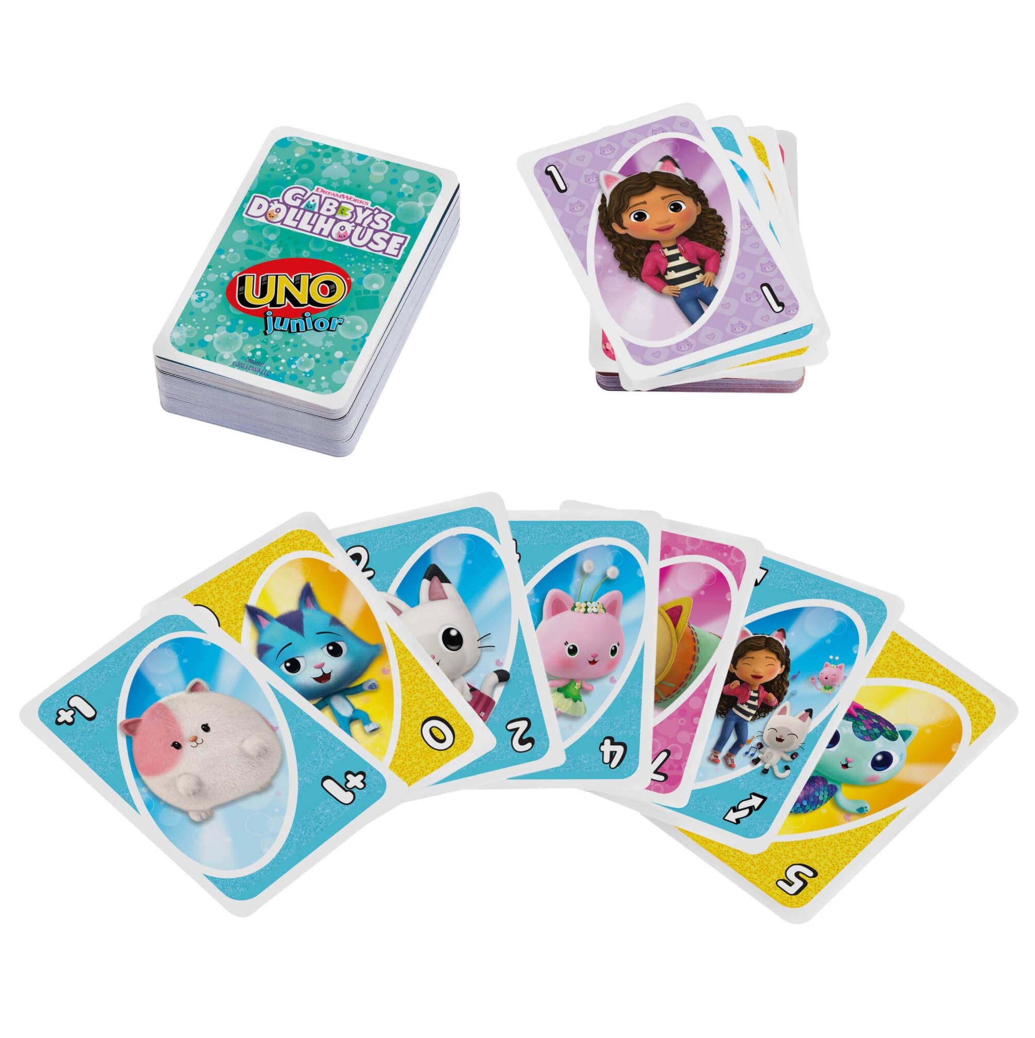 Mattel Games UNO Junior Gabby’s Dollhouse Card Game for Kid Parties Family Nights, Vacations & Travel, JLH17 - Image 3