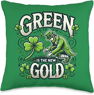 Eco-Irish Warrior | Green St. Patrick’s Day Design Throw Pillow