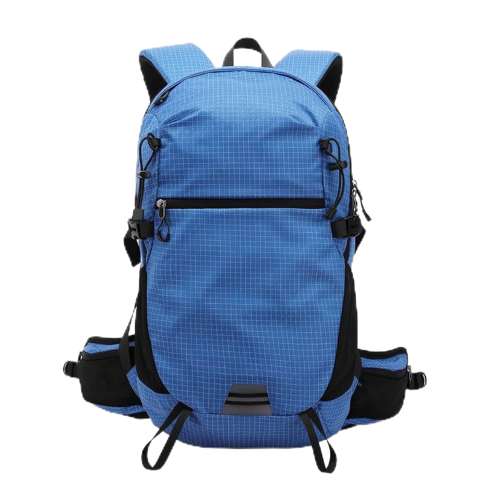 rockible Zaino da Trekking Zaino Escursionismo Zaino Montagna Zaino Daypack con Apertura Frontale Spallacci Imbottiti E Cintura in Vita in Nylon E Poliestere, Blu, Blu Lago