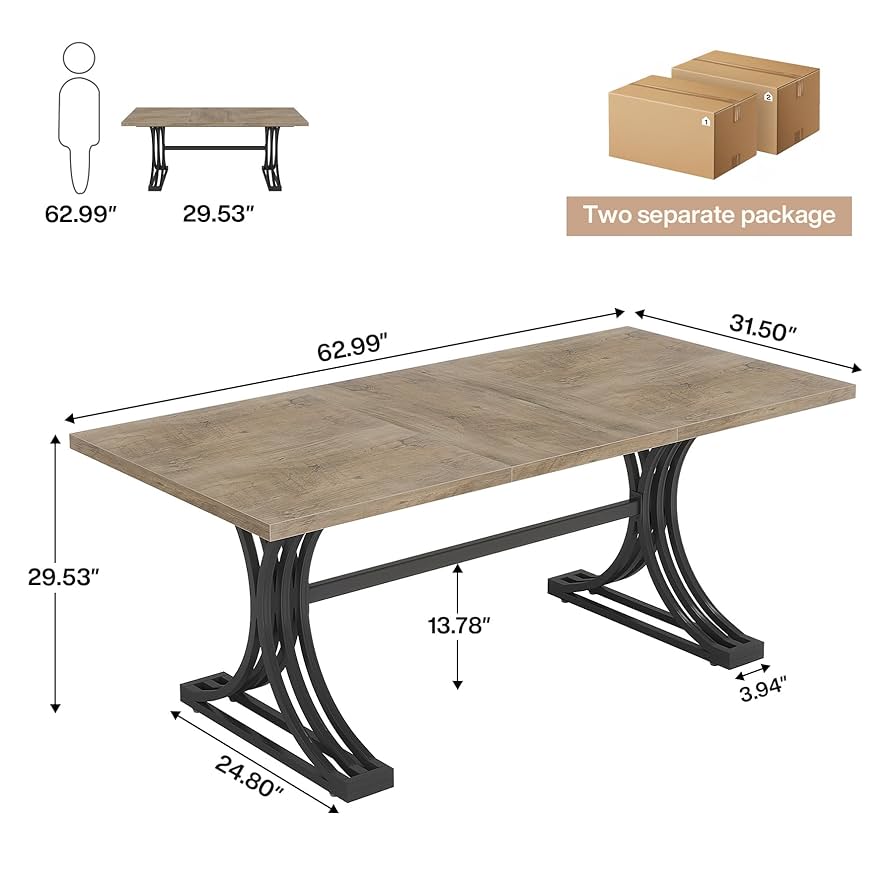 Amazon.com: Tribesigns 10.5FT Conference Table, Modern